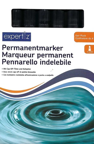 Permanent marker schwarz - permanent,