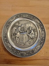 Zinnteller Handwerk Schreiner