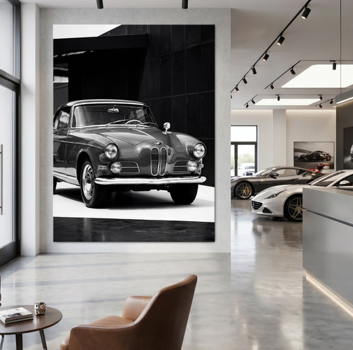 Bmw 503 coupé auto wandkunst - auto,