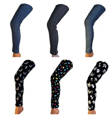 Mädchen Winterleggings Warm Leggins Leggings Legings Winterhose Thermo Gr.98-164