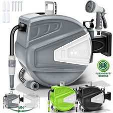 tillvex® Schlauchaufroller Wasser Schlauchtrommel Garten Wasserschlauchaufroller