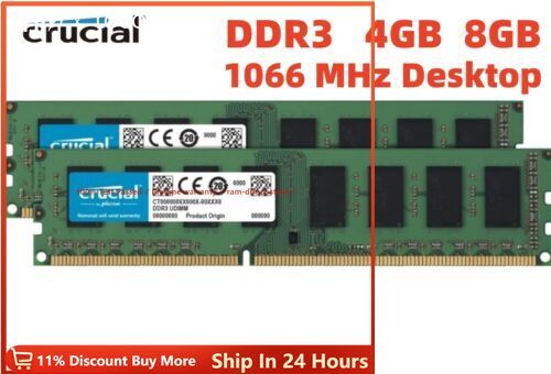 Crucial 4gb 8gb ddr3 - crucial,