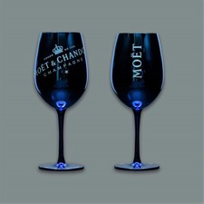2x Moet Chandon Glas Blau