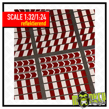 Bande reflektierend Carrera 132/140 Leitplanke 70x10 Racing 1:32 1:24 Slotcar