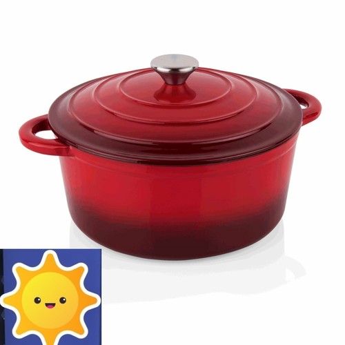 Topf emailliert mit deckel - emailliert,
