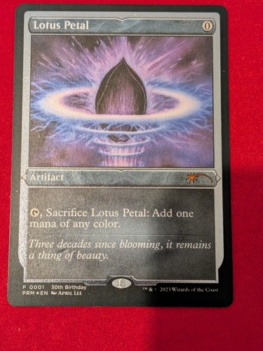 Lotus petal etched foil promo - etched,