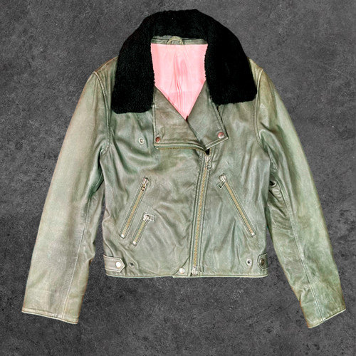 Acne studios leather shearling - acne,