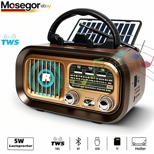 Retro radio bluetooth sw - radio, am/fm/sw