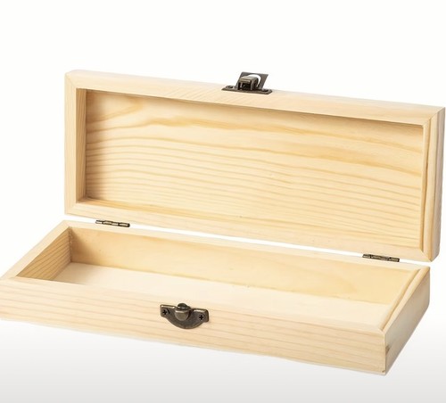 Holzkiste natur deckel - natur,