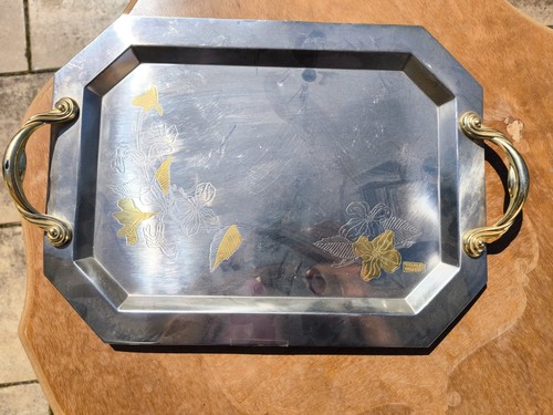 Serviertablett edelstahl inox - serviertablett,