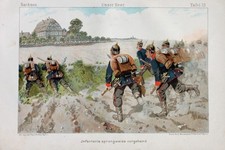 Sachsen Infanterie Pickelhaube