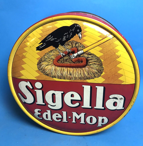 Alte große blechdose sigella - alte,