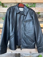 Lederjacke von Schott, Herren, XXL, schwarz