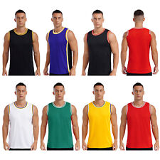 Herren Top Bodybuilding Tank Training Jersey Laufen Weste Mesh Shirts Gym Sport