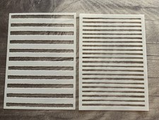 Schablone Stencil Steifen  2er