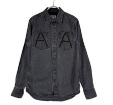 G-Star Raw Herren Lässig A CROTCH VARSITY WORK Langarmhemd Größe S