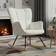 Schaukelstuhl Teddystoff