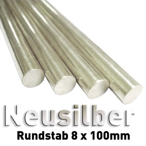 Neusilber rundstangen 8 x - rundstangen,