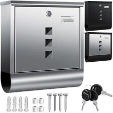 KESSER® Briefkasten Edelstahl Postkasten Zeitungsfach Zeitungsrolle Mailbox Post