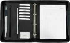 Alassio Office Set Ringbuchmappe Adressbuch Notizblock A4 Kunstlede Mappe 30060✅