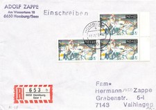 135613) Berlin Nr. 865 (3, Rollstuhl-Basketball) auf Einschreiben Homburg