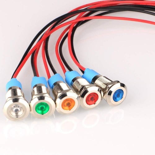 Led metall anzeigelampen 5er - led,