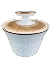 Winterling Zuckerdose Porzellan Weiß Golddekor Klassisch Vintage Zuckerbehälter
