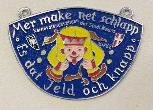 Neuss karnevalsorden 1982 - -,