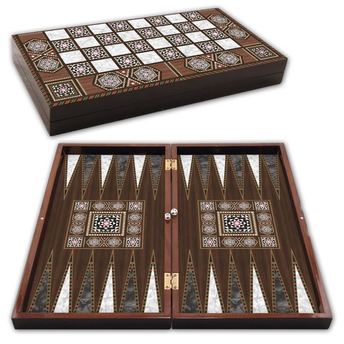 Backgammon holz cafe tavla - holz, set