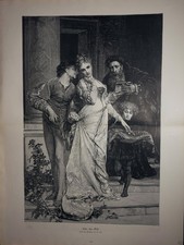 Liebe oder Geld 1886 Holzstich