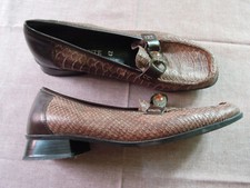 REMONTE Slipper Mokassin Braun 42 Leder geeignet für eigene Einlagen Absatz 3 cm