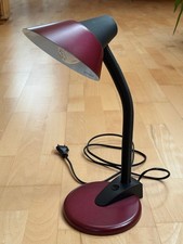 Schreibtischlampe weinrot