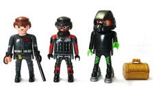 AN5603 / playmobil ® 3 Figuen - Click Riders Stanz Agent - stark bewaffnet - Gol