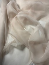 Reiner Seidenchiffon, 114 cm breit, Vintage Rosa, Meterware