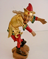 Moriskentänzer „Zottelrock“ aus geschnitztem Holz ca. 25 cm