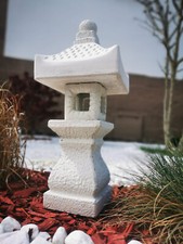 Garten Lampe Stein Laterne Koi