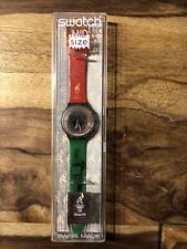 Swatch Olympic Watch Aqua Chrono Atlanta 1996 Chronograph Vintage 
