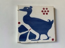 Sehr Seltene Jugendstilfliese Um 1900 Jugendstil