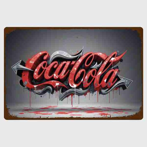 Blechschild coca cola - coca,