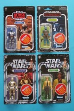 4x STAR WARS Retro: C-3PO, Luke Yavin, Bo-Katan Kryze, Jango Fett OVP