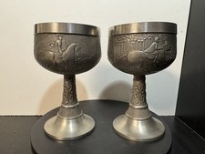 2 St.WMF Rein ZINN Weinbecher