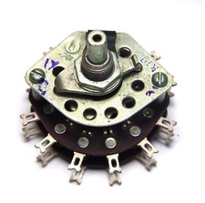 Drehschalter / Dreh-Schalter, 3 Stellungen, 6-polig, NOS