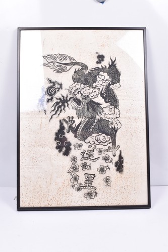 Asiatisches bild drache druck - asiatisches,