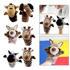 2x Tierhandpuppen, Stofftiere