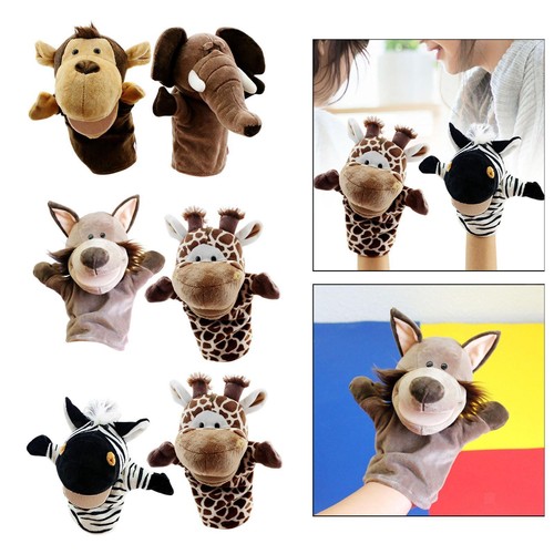 Tierhandpuppen stofftiere - 2x,