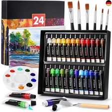 24 Farben Acrylfarben Set mit