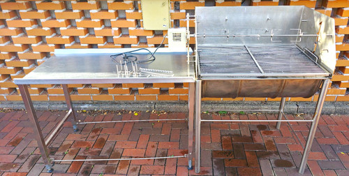 Edelstahl grill holzkohle mit - edelstahl,