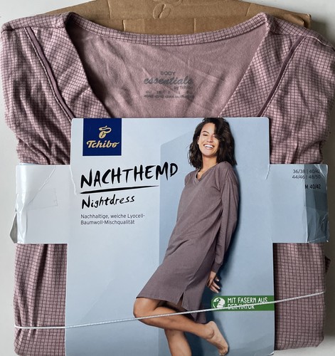 Damen nachthemd braun m - nachthemd, gr.