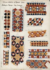 Claude Pemberton Leach Aquarell Gemälde Studie in San Lorenzo Rom Italien