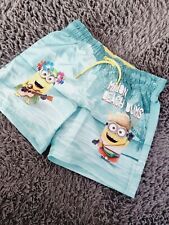 Badehose Gr.110/116 H&M blau gelb Boxer Junge Minions Strand Sommer Beach 